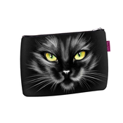 shumee Elegantna kozmetična torbica Solo, črni potisk 14×21 cm - potovalna, vodoodporna, kompaktna | Bertoni