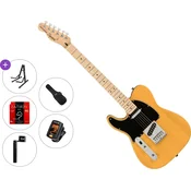Fender Squier Affinity Series Telecaster LH MN BPG Standard SET Butterscotch Blonde Elektricna gitara