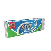 Toaletni papir, 3-slojni, majhen zvitek, 10 zvitkov, Star Trio, 10 zvitkov