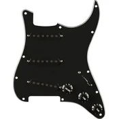 Fender Pre-Wired Strat SSS Pure Vintage 65 Black Pickguard