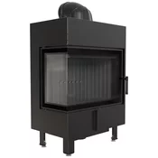 Kratki vgradni kamin LUCY/12/L/BS/BLACK