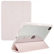 GS Ovitek za iPad Pro 11 M2 2022/M1 2021/2020/2018, Smartcase Hybrid, z držalom za pisalo, roza