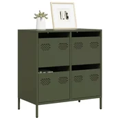 Komoda maslinastozelena 68x39x73,5 cm hladno valjani celik