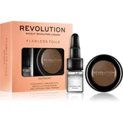 Set Makeup Revolution: Flawless Foils Vegan Eyeshadow Primer 2ml + Flawless Foils Vegan Retreat Eyeshadow Palette 2g