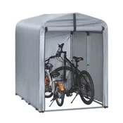 SoBuy SoBuy Zunanja garaža KLS11-K, vodoodporen šotor za avtomobile, motorna kolesa in orodja, vrtna lopa, srebrna barva, 120x176x163 cm, (5000017130)