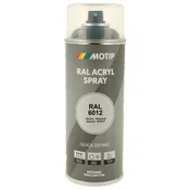 Industrijski akrilni lak sprej RAL HG 400ml Motip - RAL 6012 črno zelena