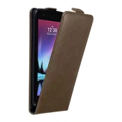 Cadorabo Cadorabo Ohišje, združljivo z LG K4 2017 v kava rjava - Zaščitni ovitek v obliki flipa z magnetnim zapiranjem, (20562229)