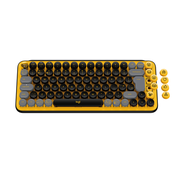 Logitech POP Keys Wireless Mechanical Keyboard With Emoji Keys tipkovnica RF bežicni + Bluetooth AZERTY Francuski Crno, Sivo, Žuto