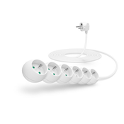 CONNECT IT podaljšek 230 V, 6 vtičnic, 3 m, brez stikala (črn)