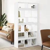 shumee vidaXL Pregrada za prostor bela 100x33x187,5 cm inženirski les