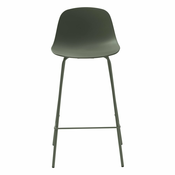 Kaki zelen plastičen barski stol 92,5 cm Whitby – Unique Furniture