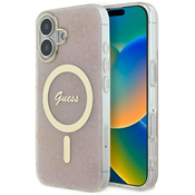 Guess GUHMP16MH4STP iPhone 16 Plus 6.7 pink hardcase IML 4G MagSafe (GUHMP16MH4STP)