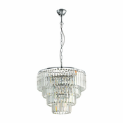 EGLO viseca lampa AGRIGENTO E14 hrom kristal O48,5 cm 39514