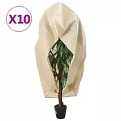 Vidaxl vidaXL Zaščitne kapuce z zadrgo, 10 kosov, 70 g/m2, 1,2 x 1,8 m