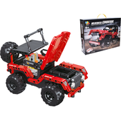 Komplet za sestavljanje terenskega RC avtomobila na daljinsko upravljanje 23 cm