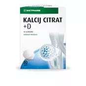 DIETPHARM KALCIJ CITRAT+D ŠUMECE TABLETE A30