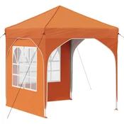 Vidaxl Zložljivi šotor za zabave 192 x 192 x 245 cm Oranžna