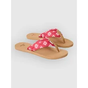 Rip Curl Freedom Plush Bloom Open Toe Sandals red