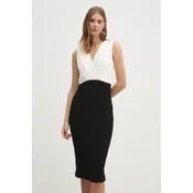 Obleka Dkny bež barva, DD4KWD80