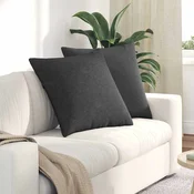 Jastucici za sofu 2 pcs Tamno siva 80 x 80 cm Kordura tekstil