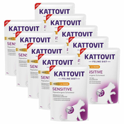Kattovit Paté Sensitive vrečka - piščanec 10 x 85 g