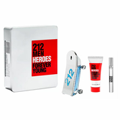 Carolina Herrera 212 Men Heroes  Poklon set, toaletna voda 90ml + Gel za tuširanje 100ml + toaletna voda 10ml