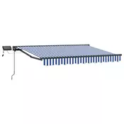 Rucni okvir tende s LED-ima Plava, Bijela, Antracit 3,5 x 2,5 m