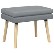 vidaXL Dvojna klop Svetlo siva 60 x 40 x 46 cm Blago