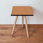 Hanah Home Klub sto Shp338, 35x42x35 cm, Crveno-zeleni