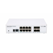 Mikrotik CRS112-8G-4S-IN, Upravljano, L3, Gigabit Ethernet (10/100/1000), Podrška za napajanje putem Etherneta (PoE)