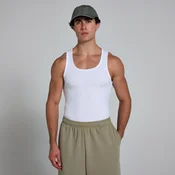 MP Mens Origin Ribbed Muscle Fit Tank - White - XS