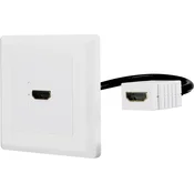 Renkforce Renkforce RF-4538136 HDMI adapter [1x ženski konektor HDMI - 1x ženski konektor HDMI] bela pozlačeni konektorji 15.00 cm, (20428744)