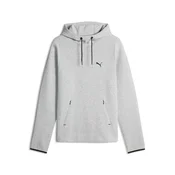 PUMA EVOSTRIPE Spacer Slim Hoodie Men, Clothing, Light Gray Heather, M