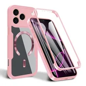 Hibridni Full body ovitek Techsuit ColorVerse 360 MagSafe za iPhone 17 Pro - pink