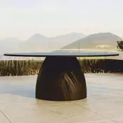 Casa Padrino Luxury Garden Dining Table Matte Brown A� 200 cm - Luxury Garden Furniture