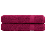 vidaXL Premium brisače za savno 2 kosa bordo 80x200 cm 600 g/m2 bombaž