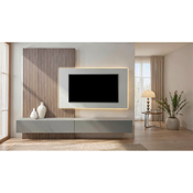 Hom`in DNEVNI REGAL, siva, temno siva, črnorjava