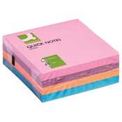 Lističi samolepilni  76x76mm 320 listov Q-Connect KF02514 mešani intenzivni