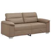 Vidaxl Dvosed Cappuccino 180x81x84 cm umetno usnje