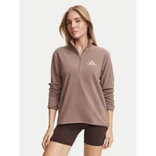 adidas Flis Terrex Multi Essentials Half Zip Fleece Jacket KZ1799 Svetlo rjava Regular Fit
