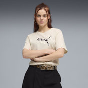 Puma ESS GRAPHIC ANIMAL RELAXED TEE, ženska majica, bež 691821