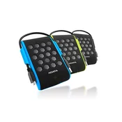slomart ADATA HD720 zunanji trdi disk 2 TB, črna in modra, USB 3.2, plastično-silikonska ohišje, široka združljivost z OS