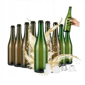 shumee 10x steklenica za šampanjec, jabolčnik, vino, pivo 750 ml s plastičnim zamaškom