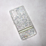 Ovitek bleščice Luxury Glitter za Samsung Galaxy A32 4G, Teracell, srebrna