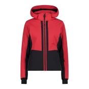 CMP WOMAN JACKET ZIP HOOD, ženska smučarska jakna, rdeča 35W0256