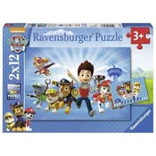 Ravensburger Paw Patrol sestavljanka - 2×12 delov (07586)