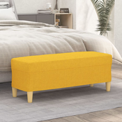 vidaXL Klop svetlo rumena 100x35x41 cm blago