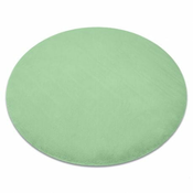 eoshop Okrogla preproga BUNNY, zelena, imitacija zajčjega krzna (Dywany Luszczow - Velikost: krog 80 cm)