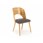 Stolica Houston 1729 Hrast, Siva, 83x52x58cm, Tkanina, Drvene