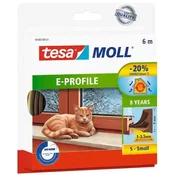 Termoband dihtung guma bela - E profil 6m TESA